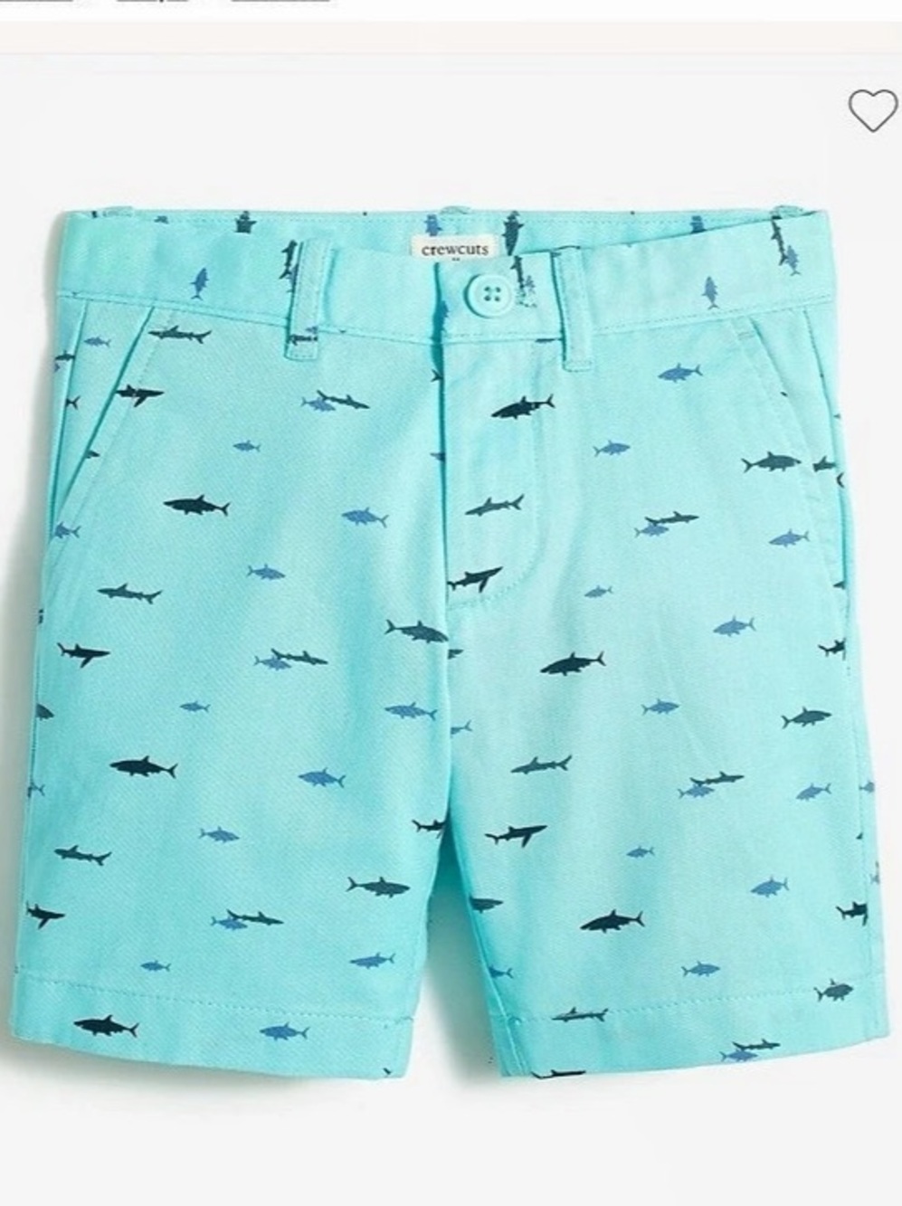 Crewcuts Gramercy short Boys Size 8 Cotton Shark Shorts NWT